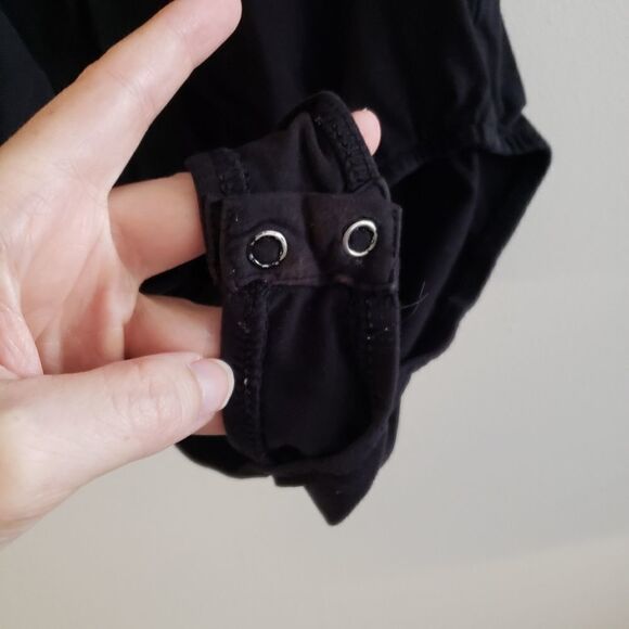 ALCOTT BLACK ONE PIECE BODYSUIT SIZE SMALL - Picture 7 of 7